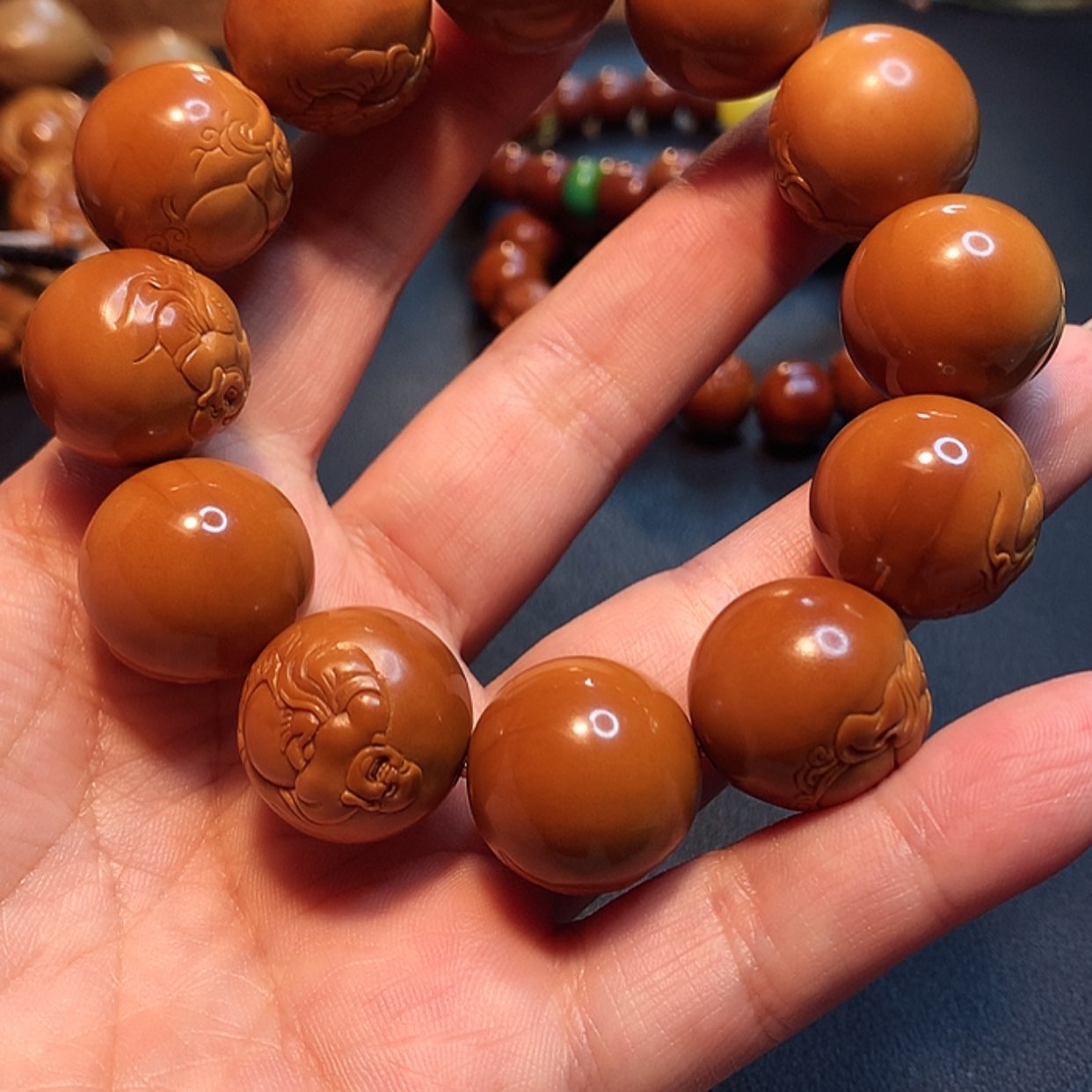 【闪购商品】橄榄核手串/手链人**天