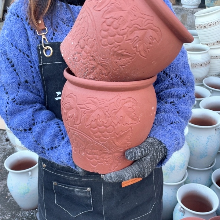 花盆紫砂口19高21瑕疵瑕疵