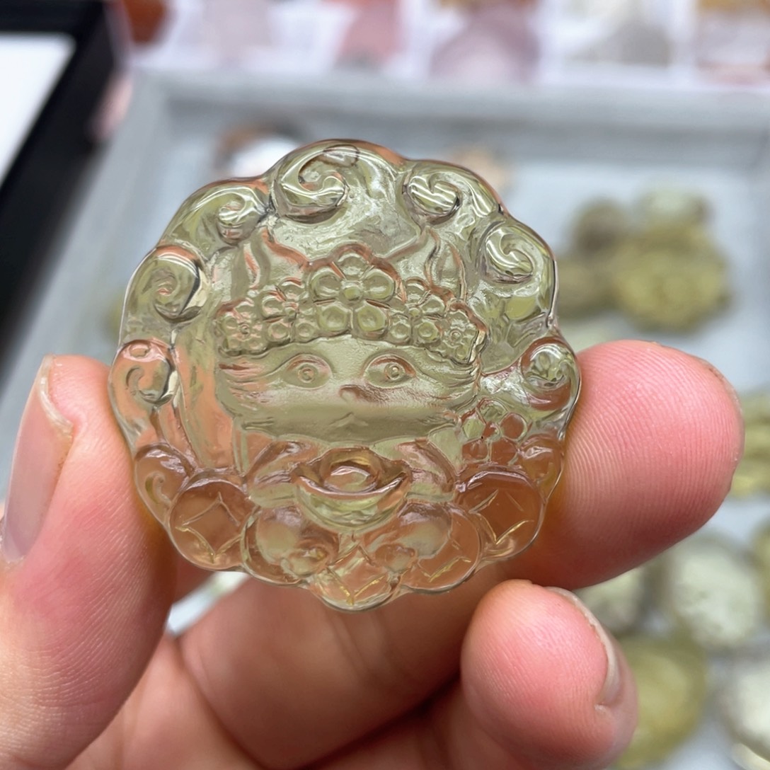 水晶吊坠(不含链)未镶嵌重****o