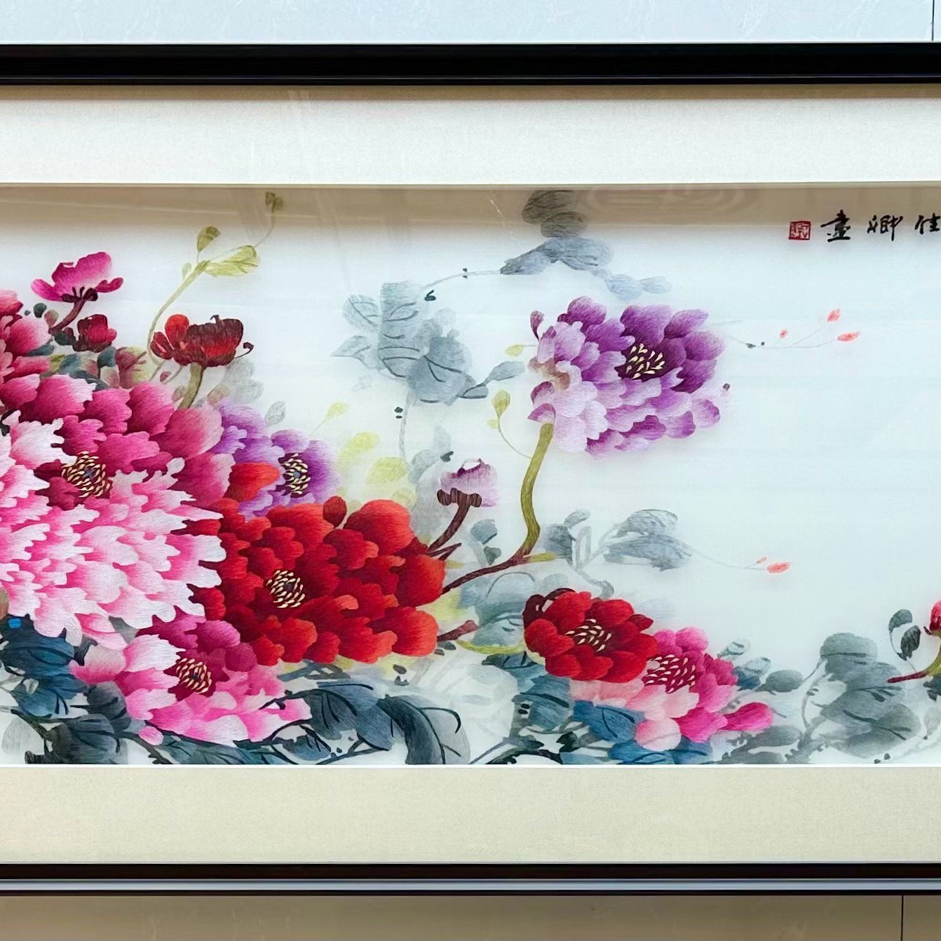 花开富贵国画挂画牡丹花客厅餐厅卧室新中式背景墙装饰画