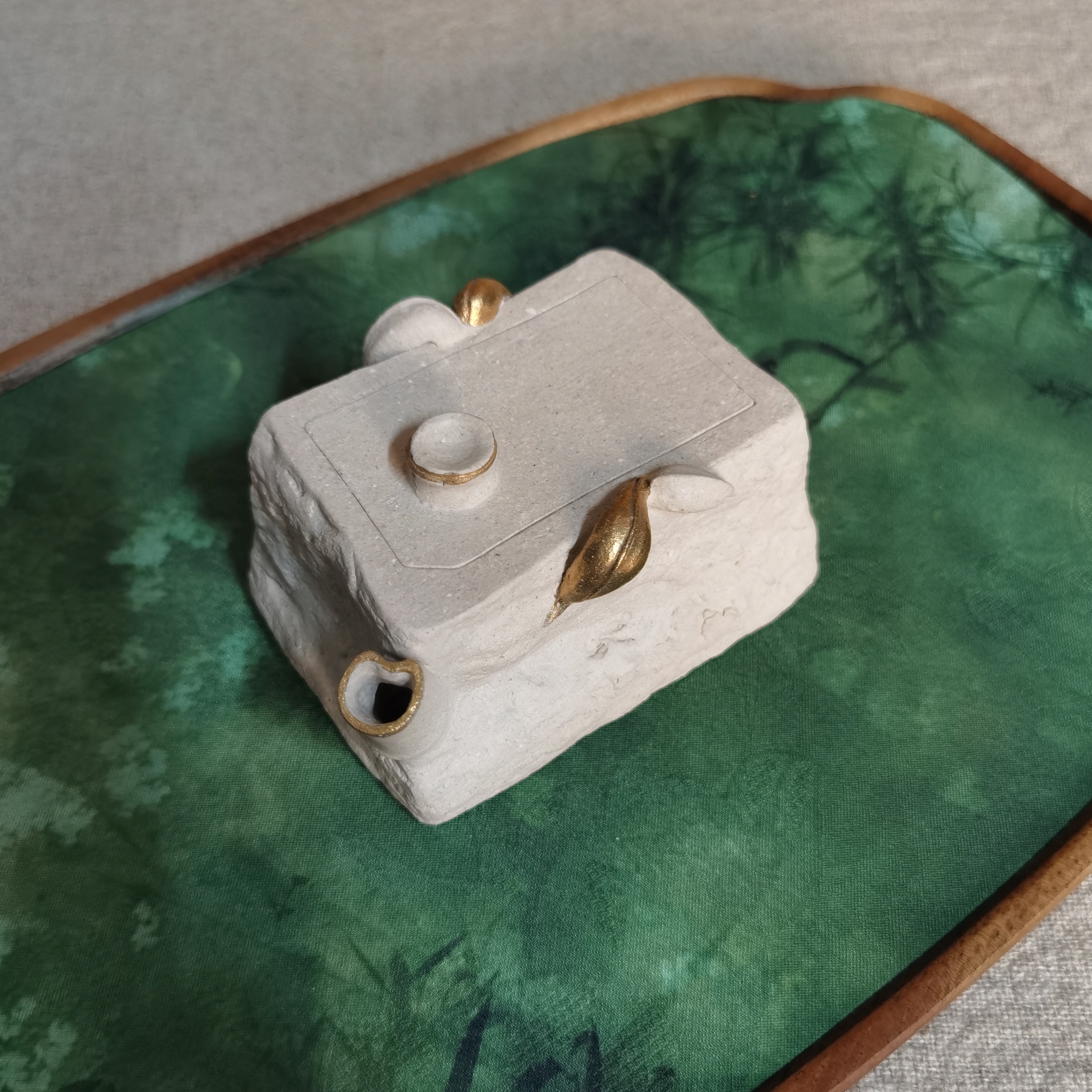 紫砂壶 金竹石 白段泥70cc