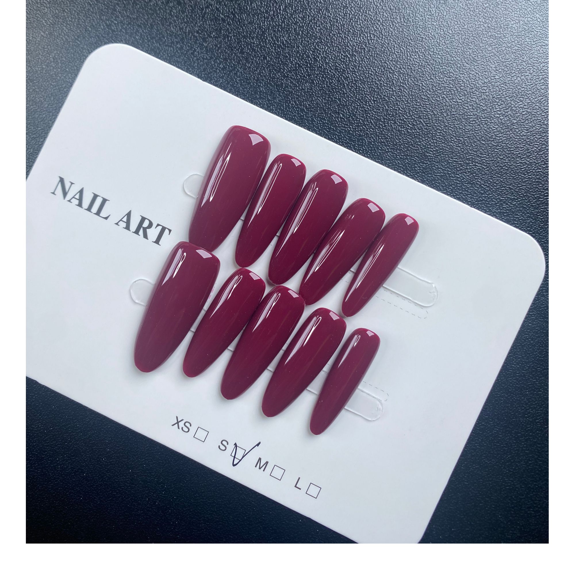 乌梅子纯手工纯色穿戴甲