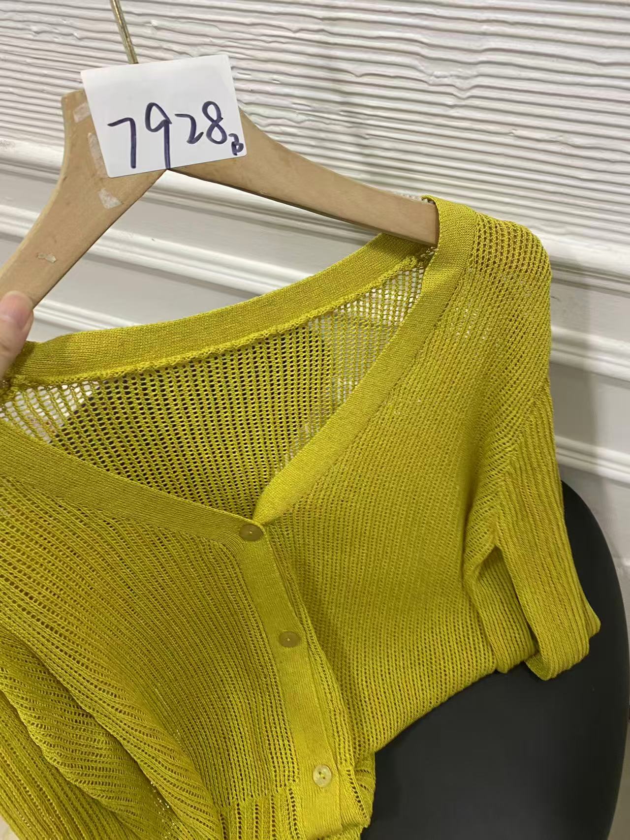 BIAORAN/标冉2025春季新款休闲百搭减龄镂空开衫针织上衣7928