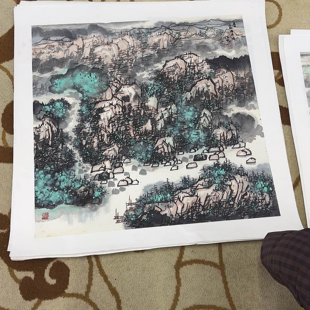 国画范德忠四尺斗方艺