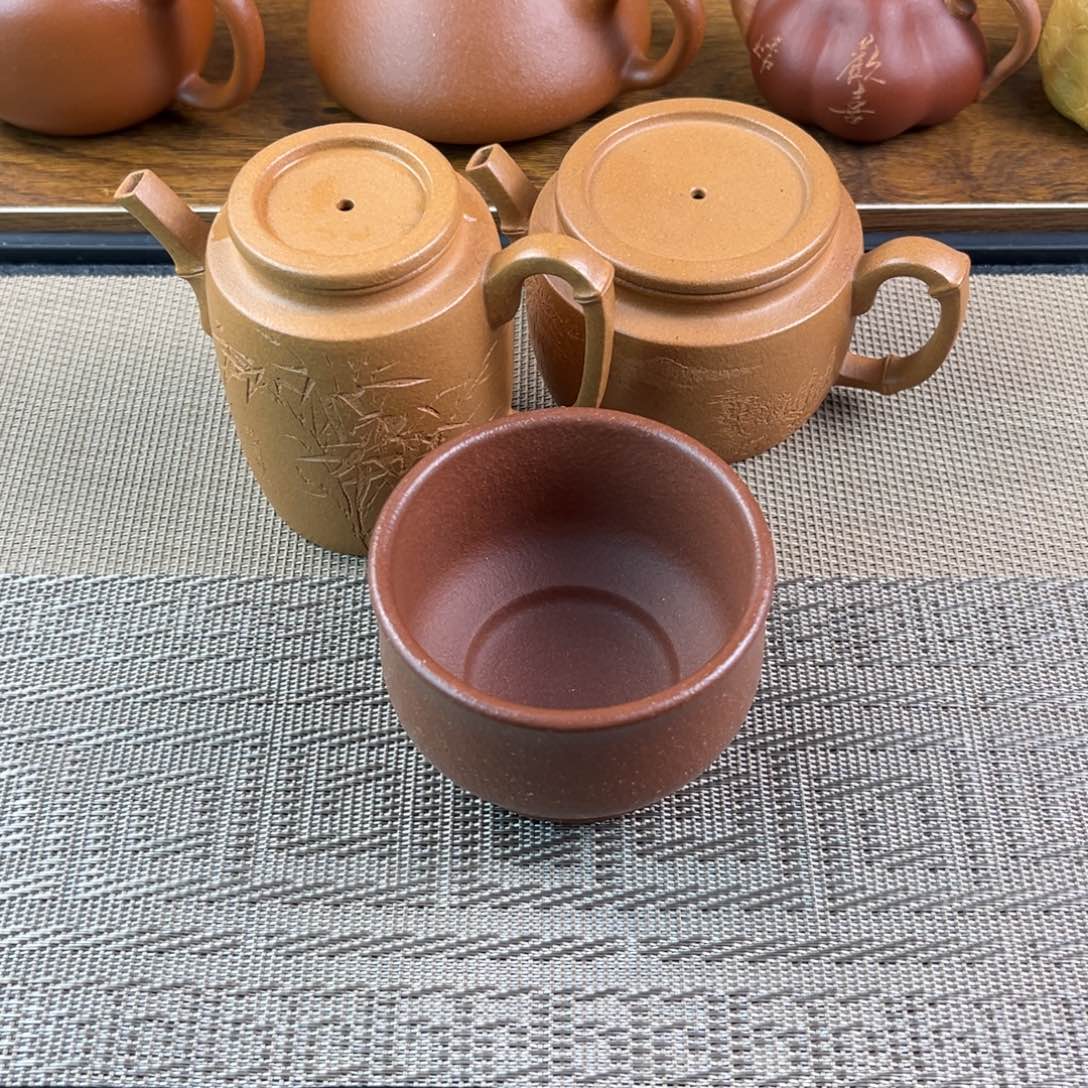 薪***凉紫砂茶壶手工制作两壶一杯