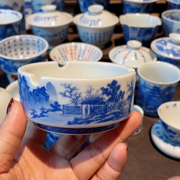 山水山水烟灰缸烟灰缸