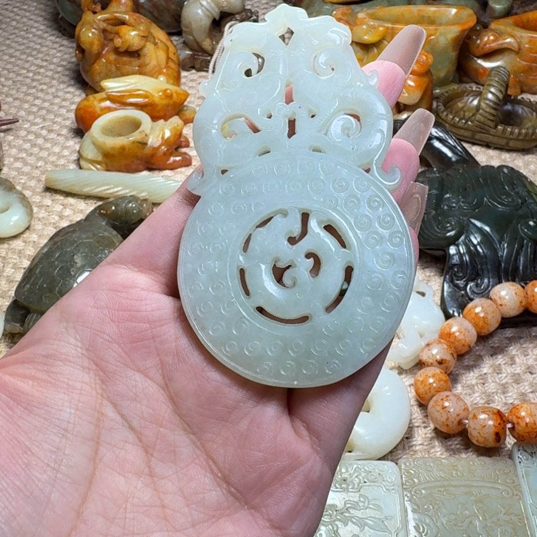 吊坠白玉菩提挂件