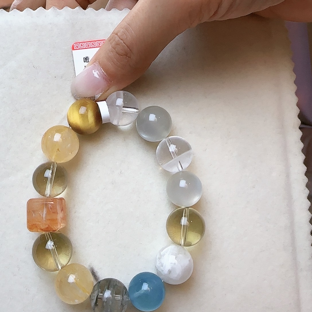 水晶手链未镶嵌✎****总大气上档次