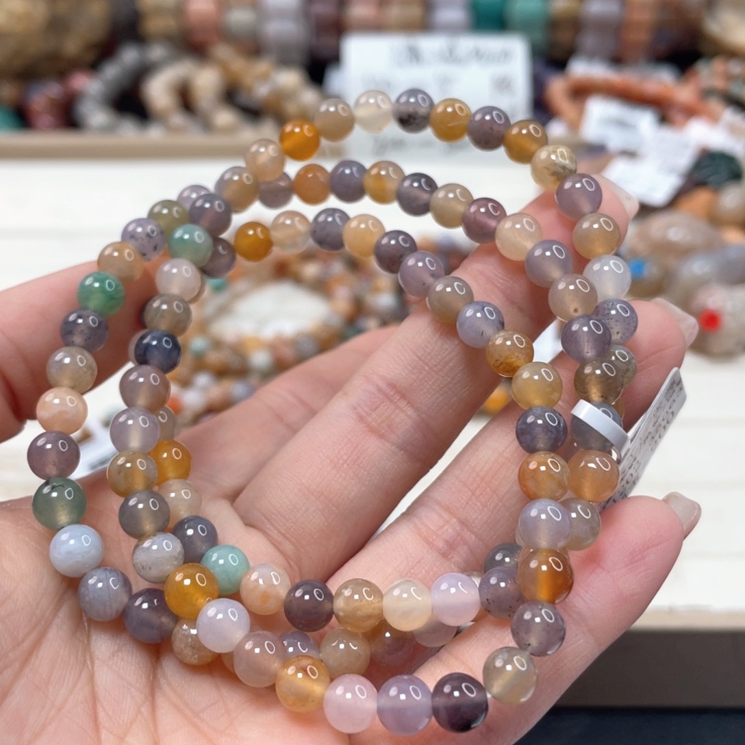 未镶嵌手链硅化玉H****y046