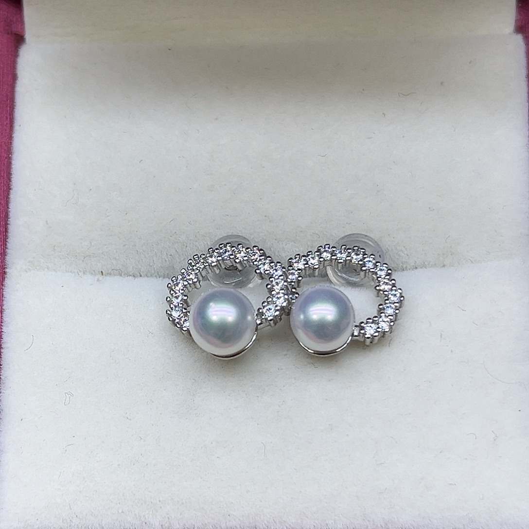 在***包颈饰淡水珍珠银S925镶嵌