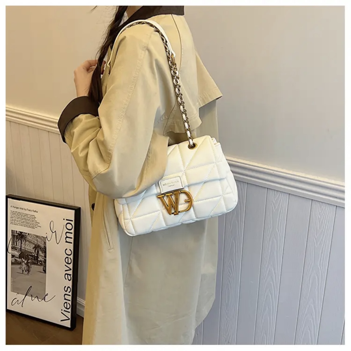 欧美风斜挎包软包女包小方包百搭ins肩包