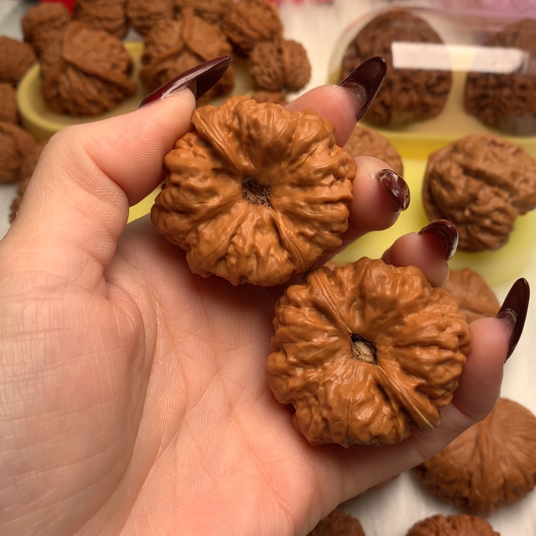 有***把件文玩核桃40凹底延庆蛙