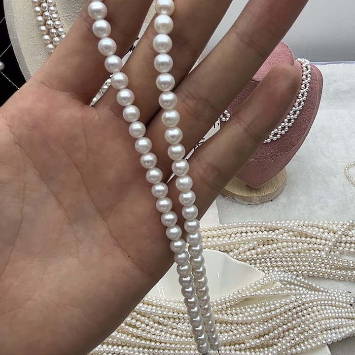 项链真珍珠卡6。     