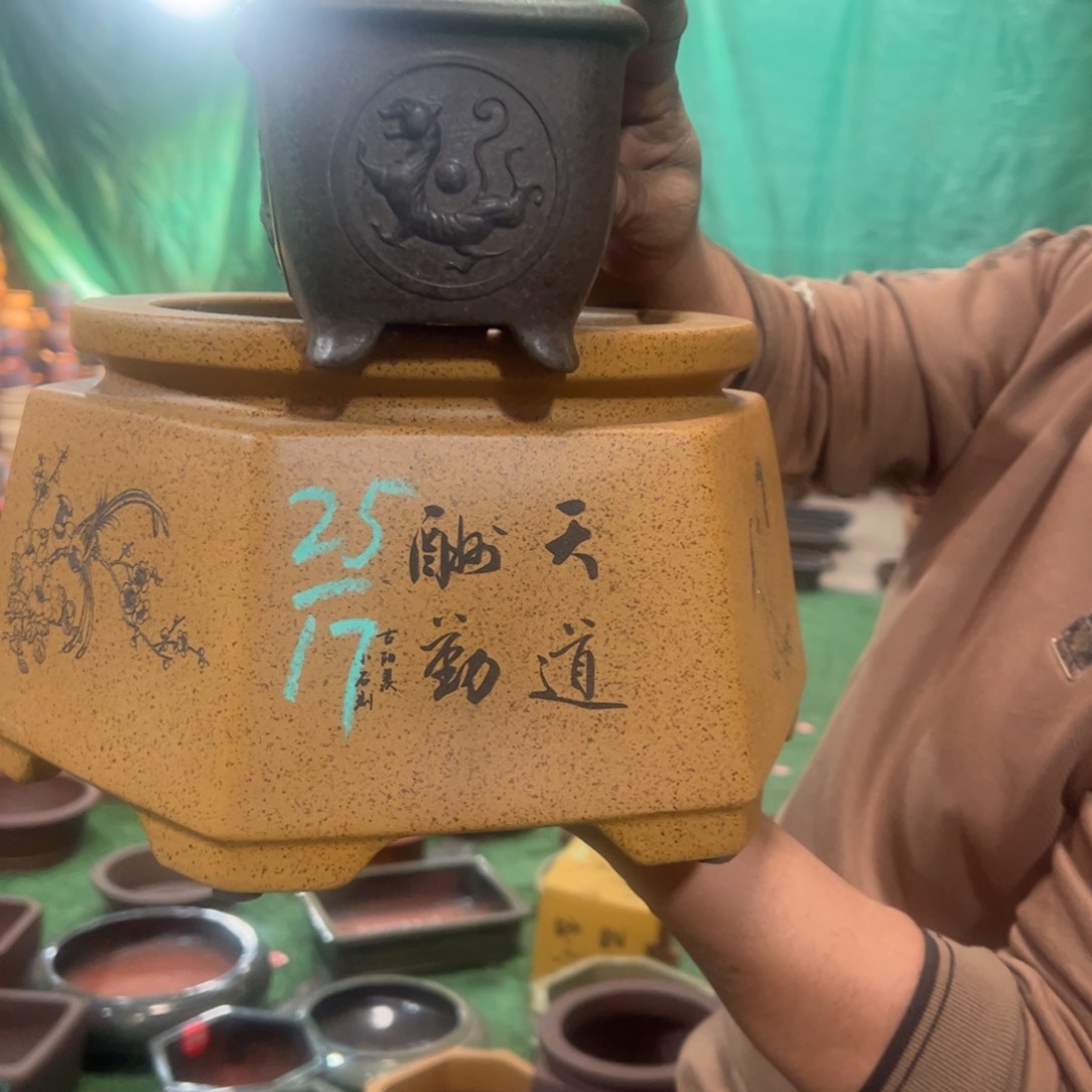 紫砂花盆紫砂花盆