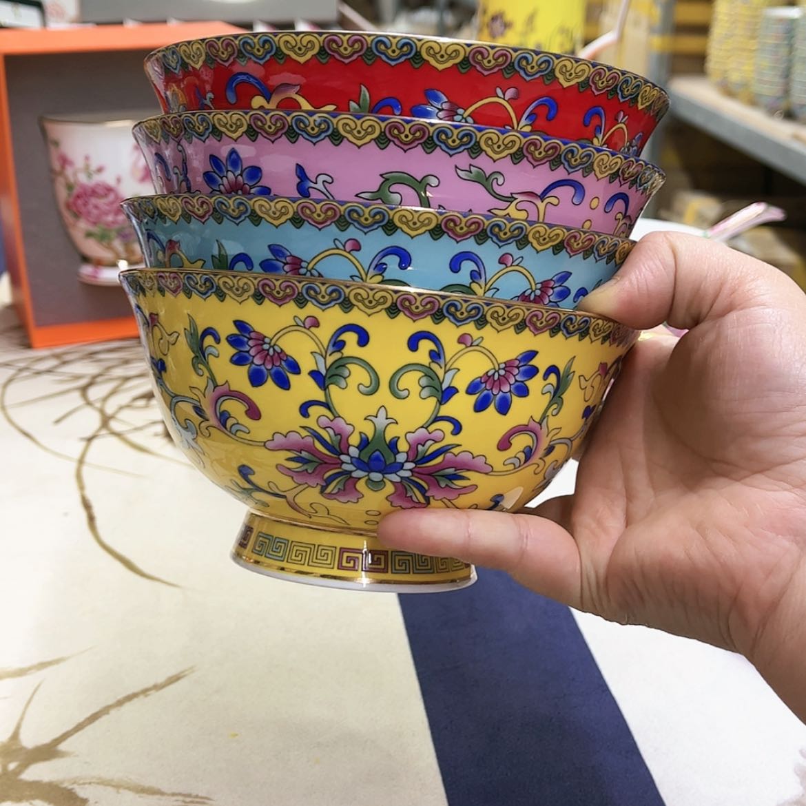 【闪购商品】骨瓷6英寸4混。。。。。