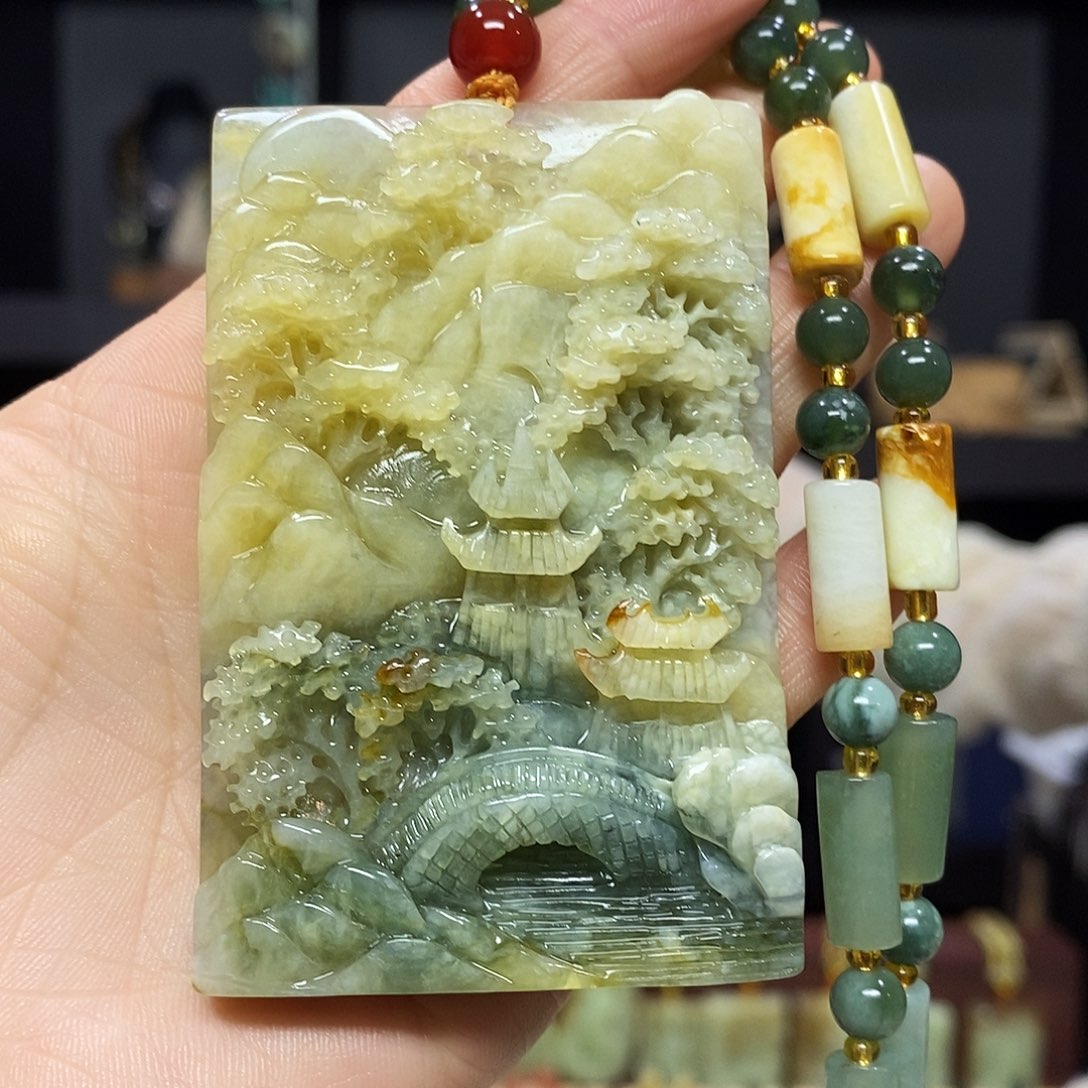 岫玉挂件吊坠未镶嵌