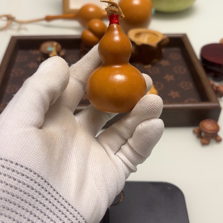 振***天然手捻老皮葫芦