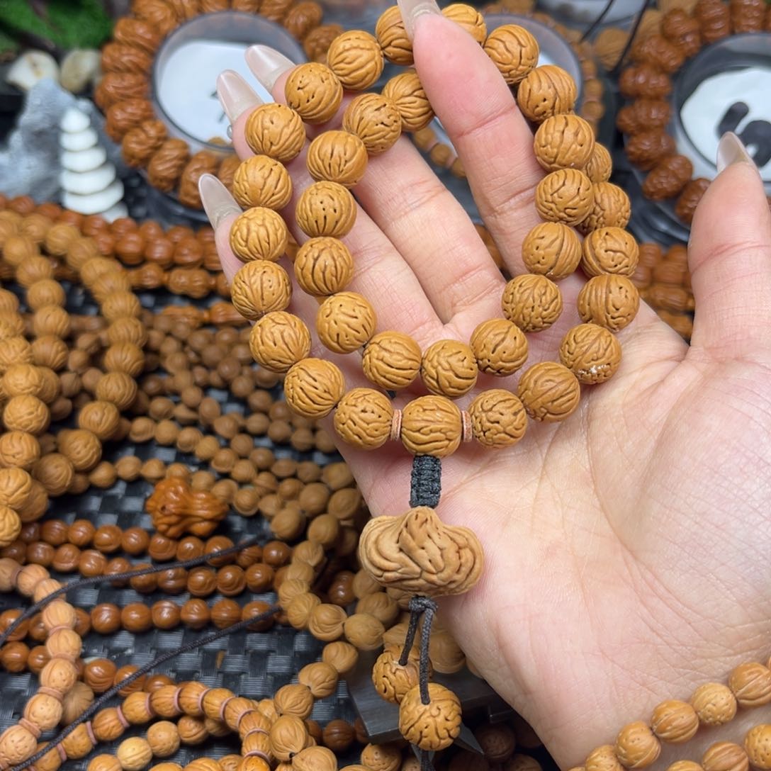 吊坠桃核桃核双圈