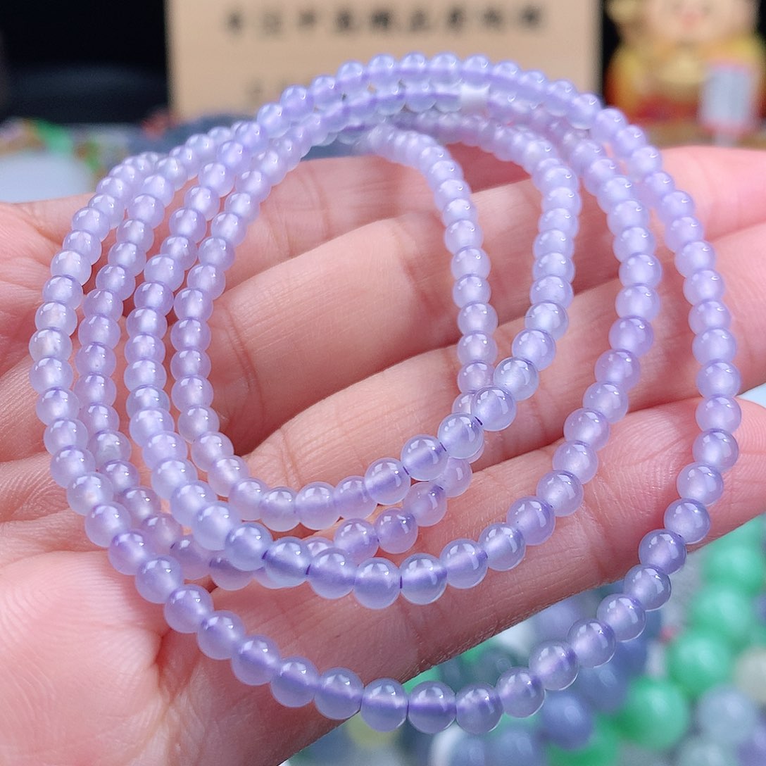 翡翠手链未镶嵌卡3.7mm