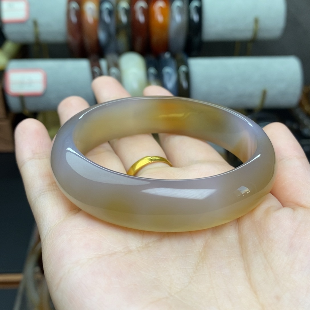 玛瑙/玉髓手镯未镶嵌紫*