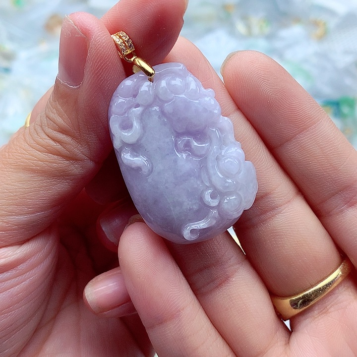 翡翠颈饰银S925镶嵌翡翠