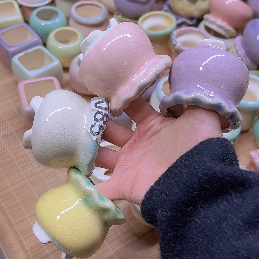 红陶陶瓷花盆当场满12包邮