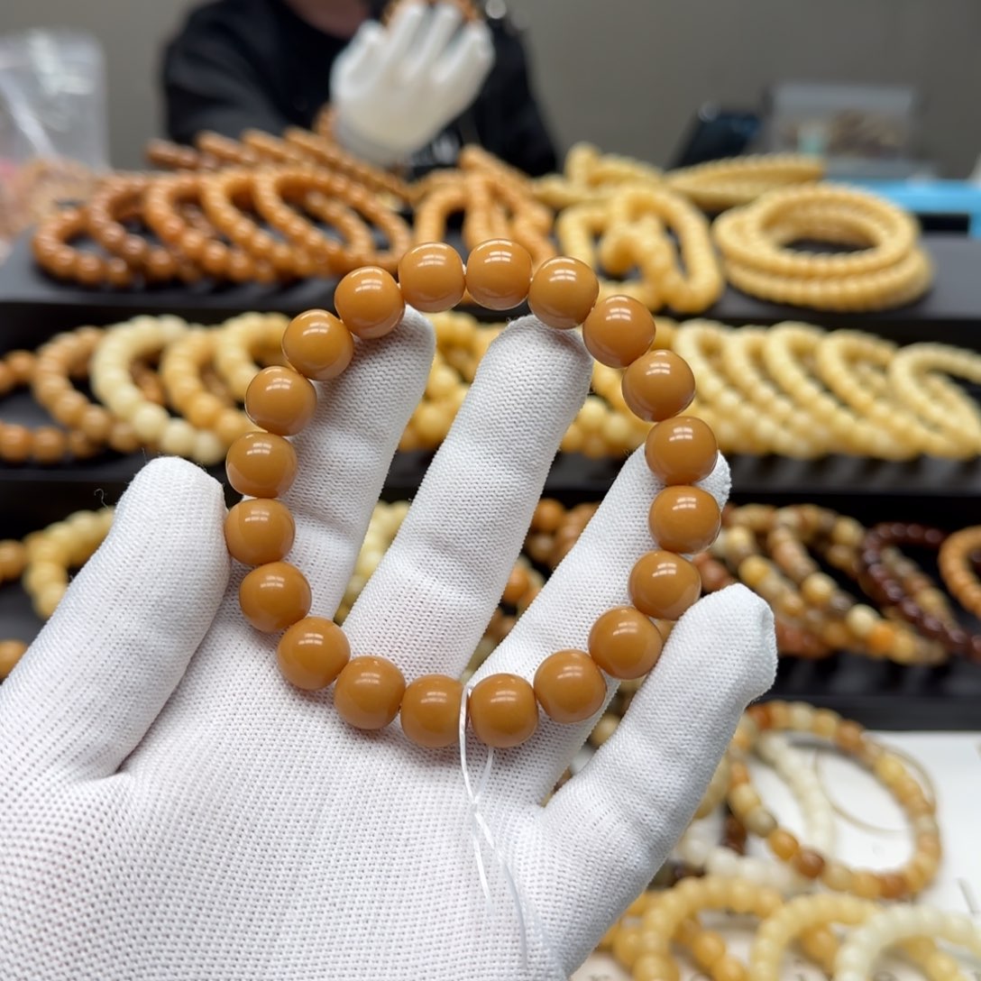 【闪购商品】菩提根/象牙果手串11×12 苹果珠 11年 精工