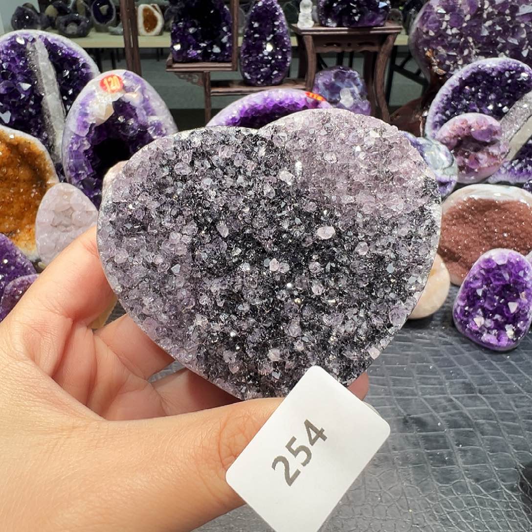 紫晶珠宝半成品未镶嵌