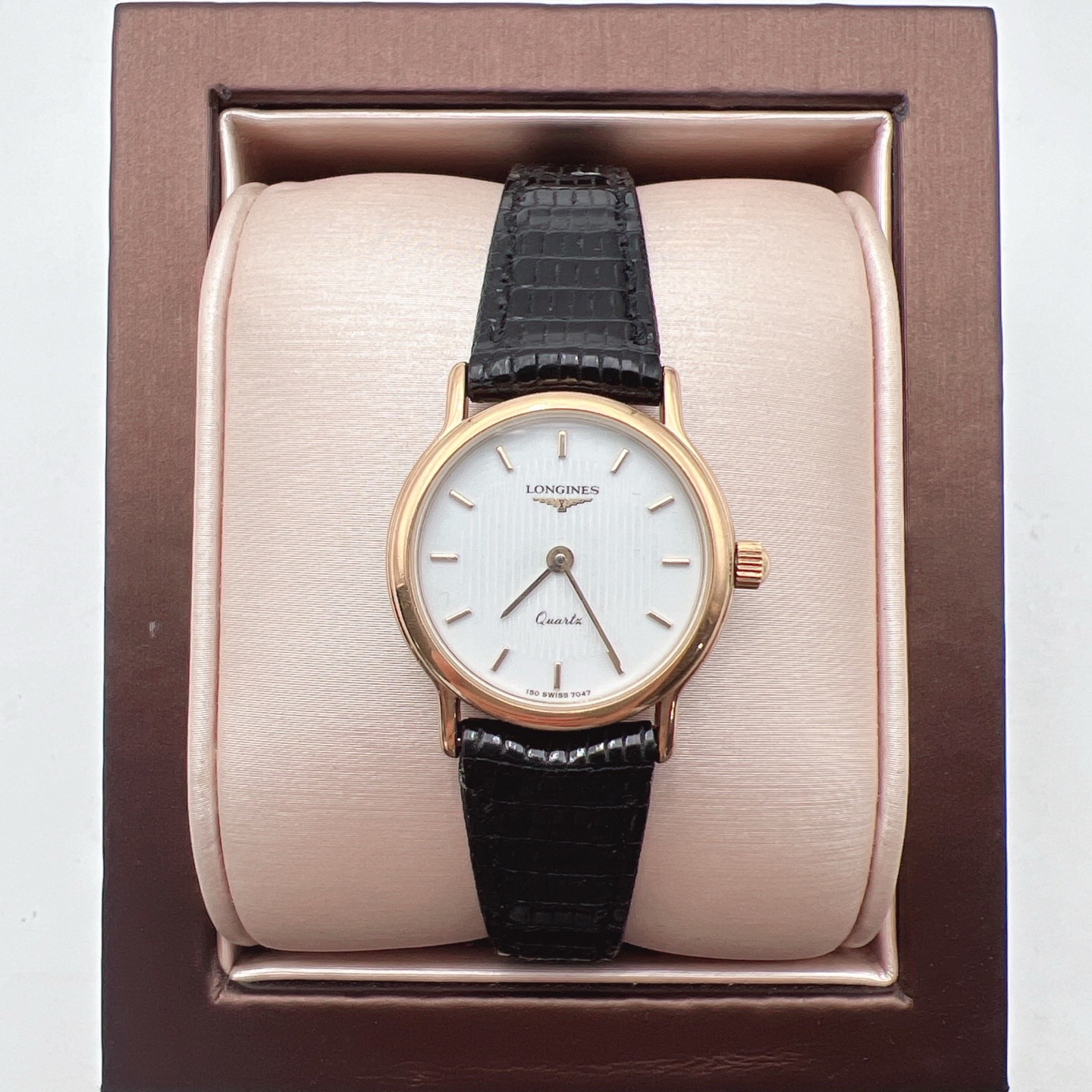 95新 Longines/浪琴 浪琴22405石英后钻赠送表带赠送手链