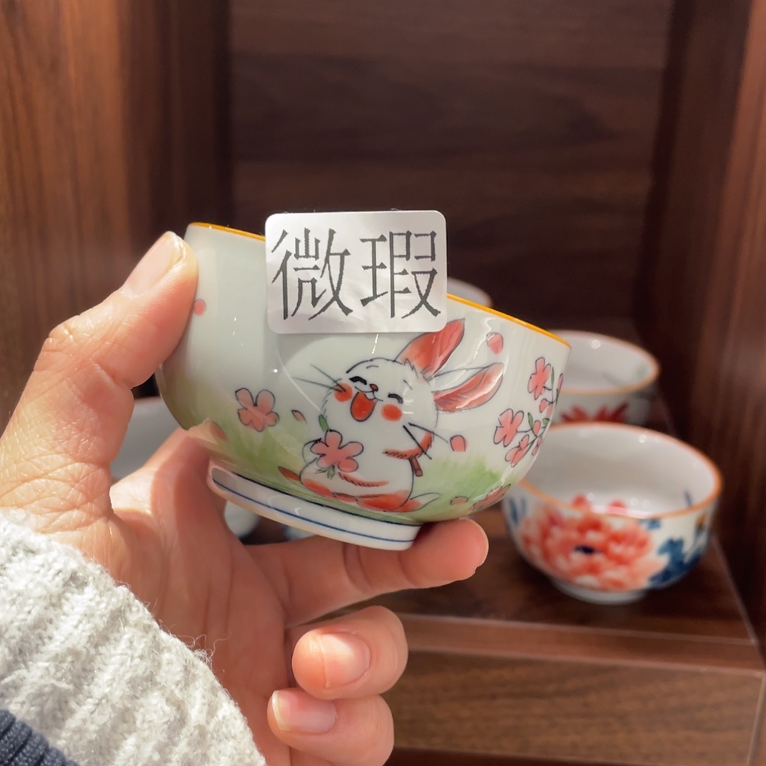 有瑕釉下彩纯手绘