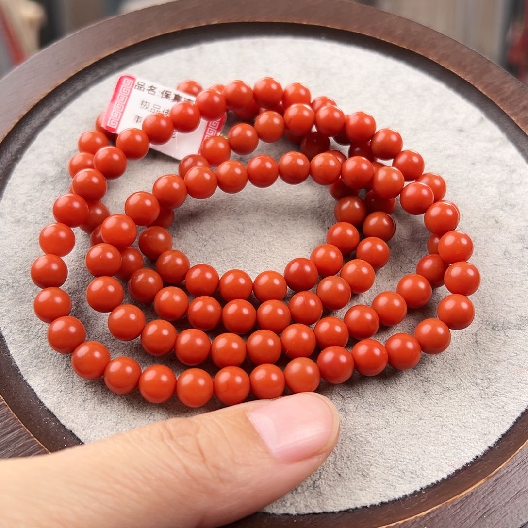 南红玛瑙手串未镶嵌