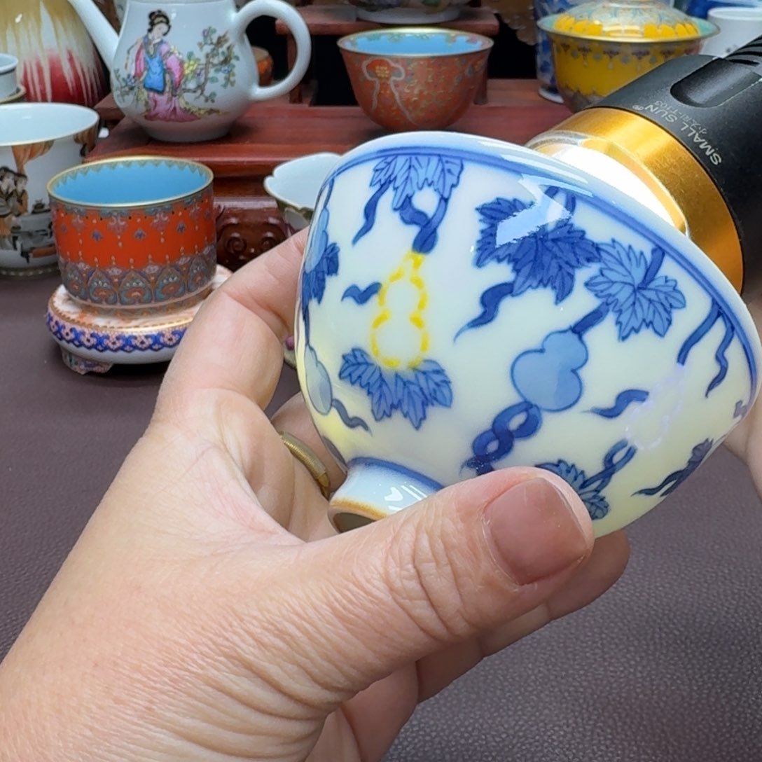 瓷片景德镇仿古手工制作精品展示