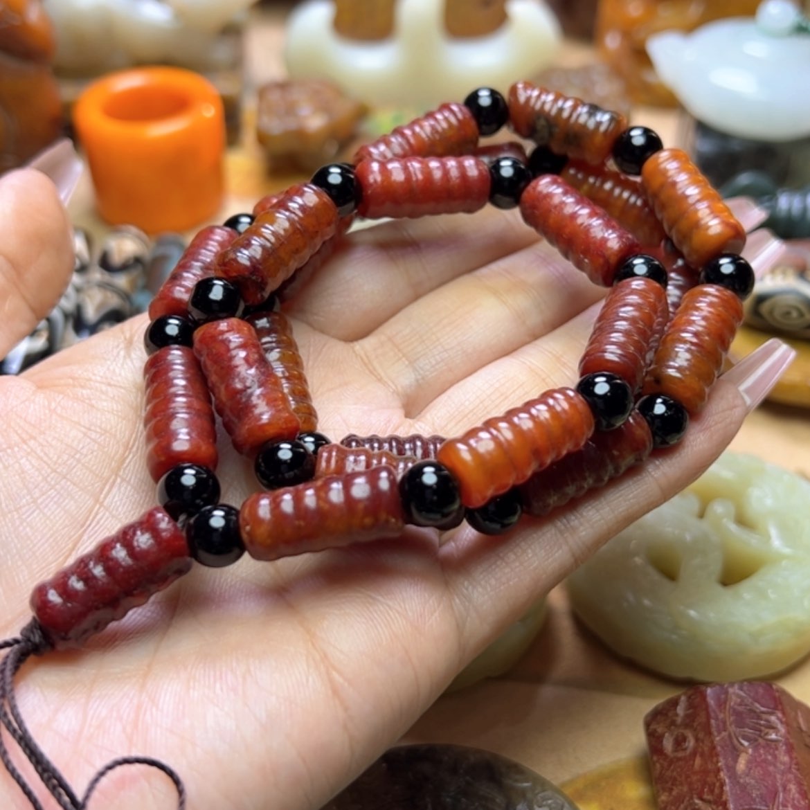 【闪购商品】蛇纹石玉颈饰未镶嵌