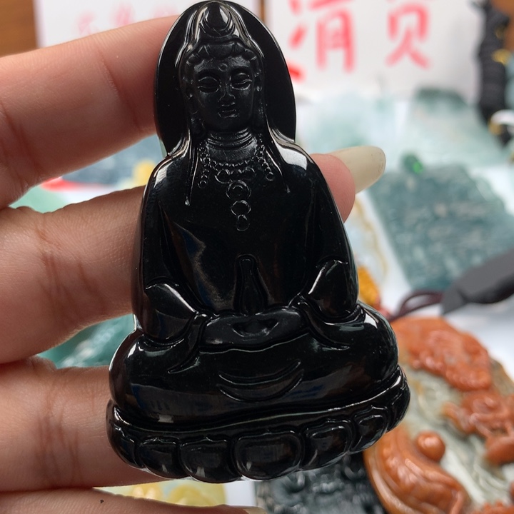 翡翠颈饰未镶嵌保真天然A货翡翠