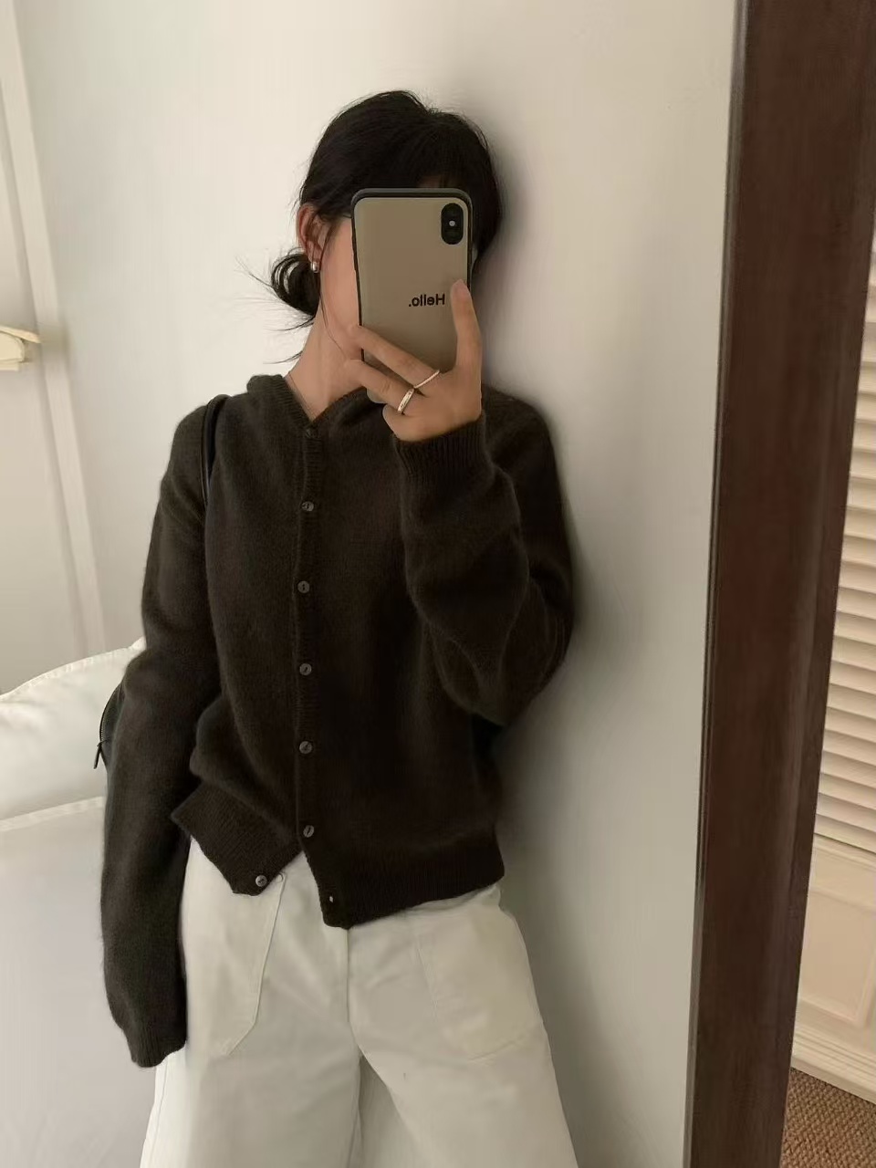 绵羊毛 兔绒 山羊绒 混纺 软糯 毛感甩帽毛衣