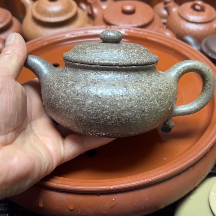 靓***马茶壶紫砂宜兴原矿龙背青