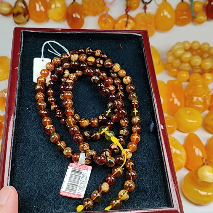 蜜蜡吊坠(赠链)未镶嵌佛珠7十