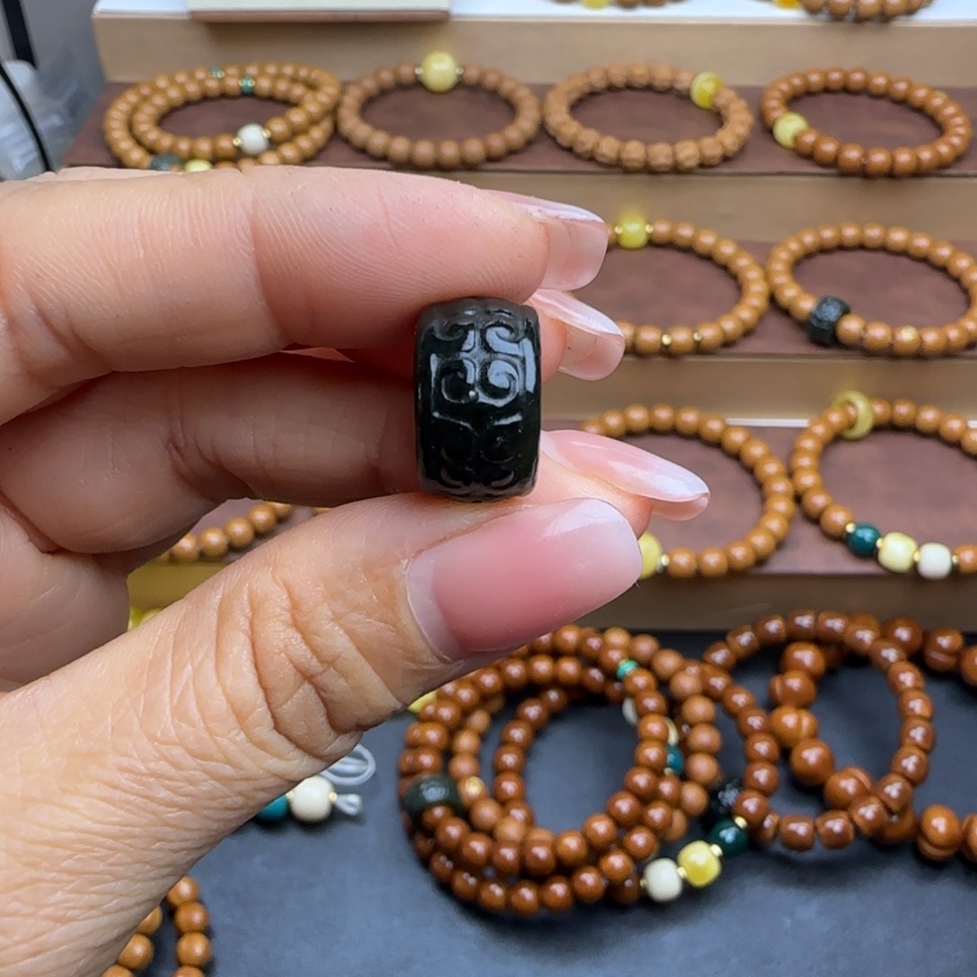 猴头核桃吊坠配饰跑环