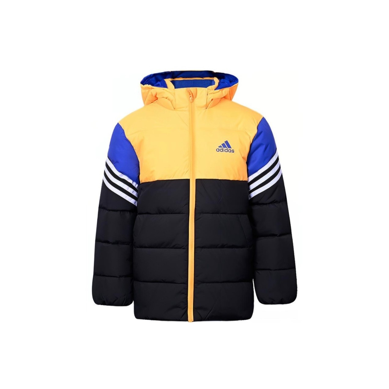 【唯品衣仓】adidas阿迪达斯 拼接色 儿童版款羽绒服 H40327