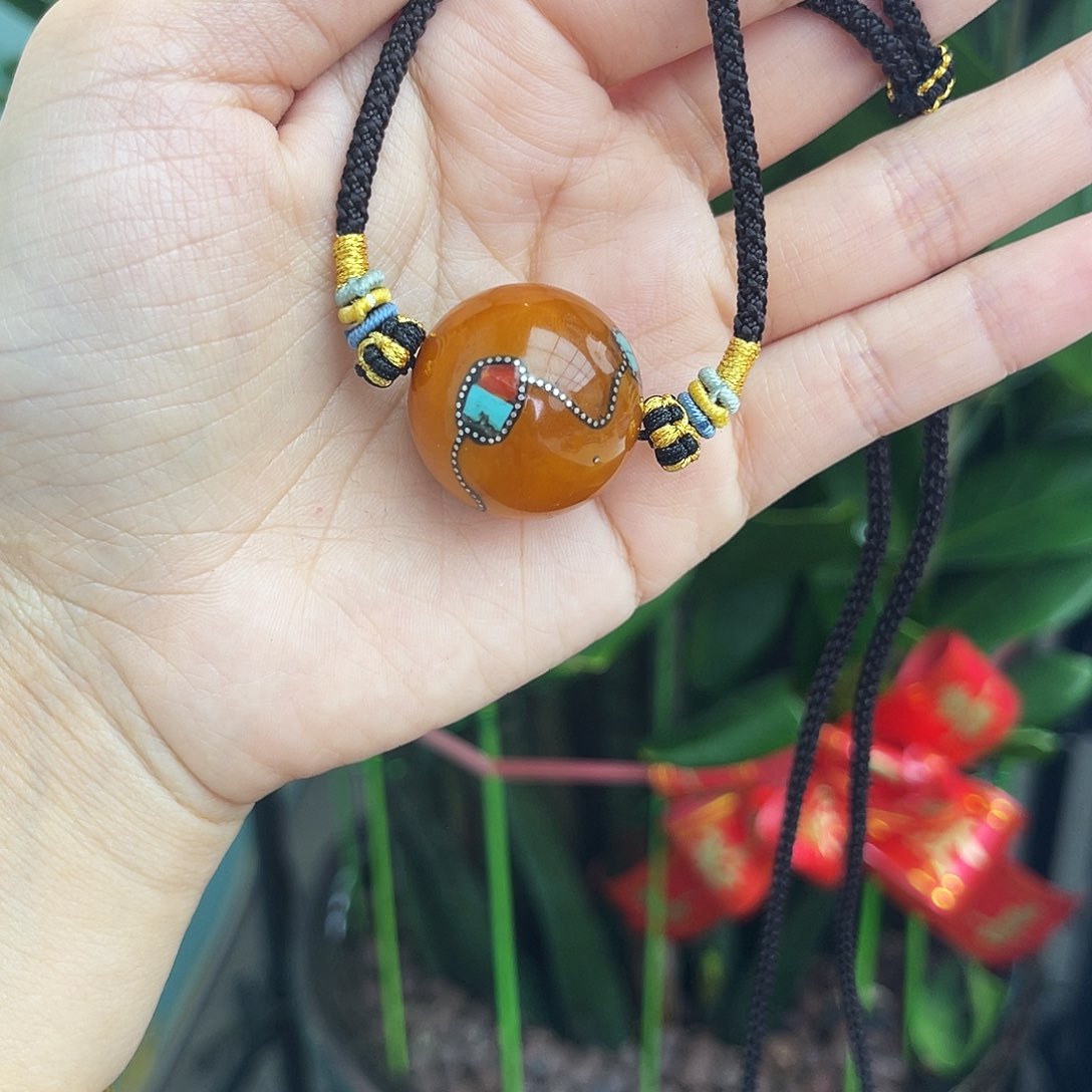 未镶嵌琥珀手链尼泊尔锁骨珠