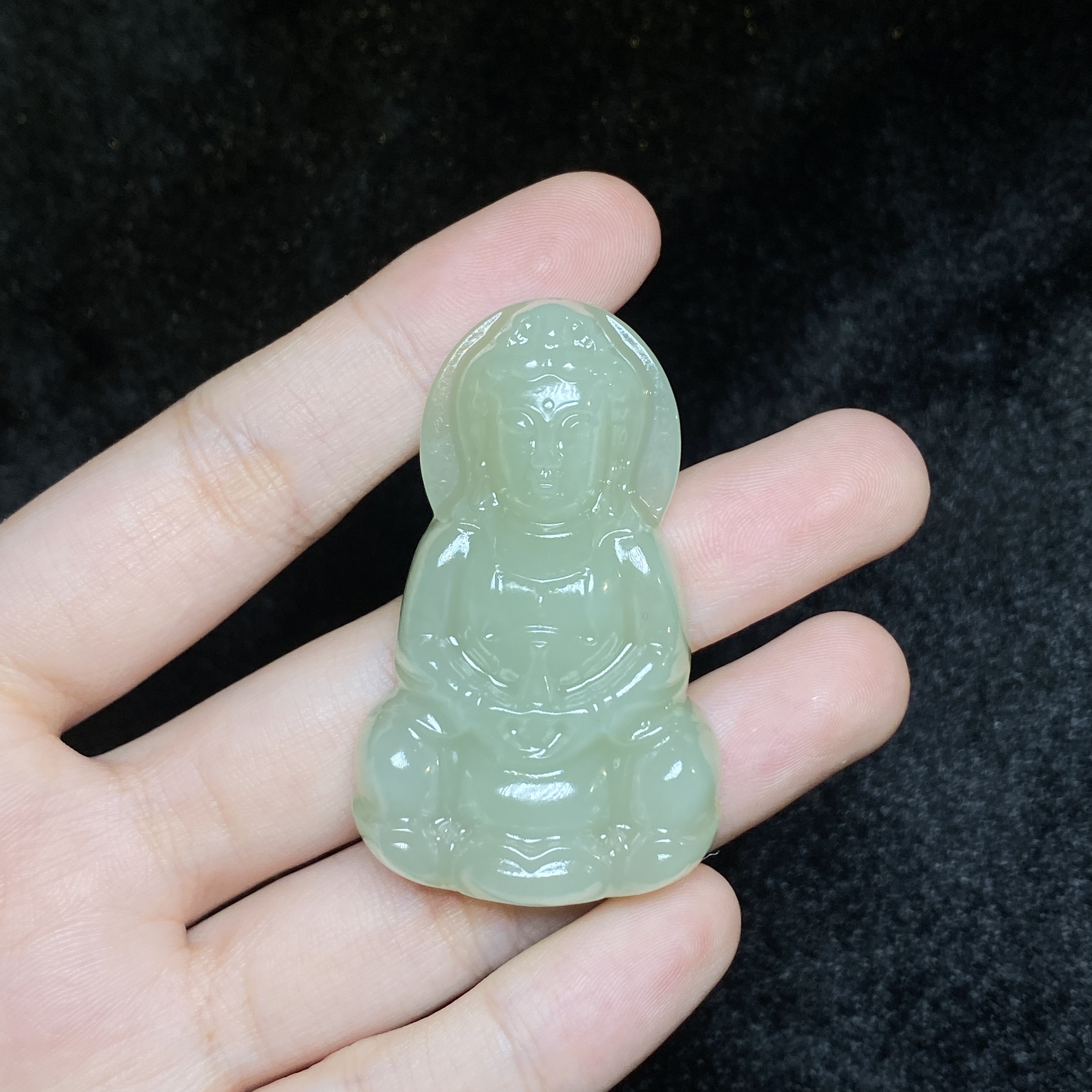 【小北珠宝】和田玉吊坠13-25H10X869【多样性发一件】约31*51mm带绳