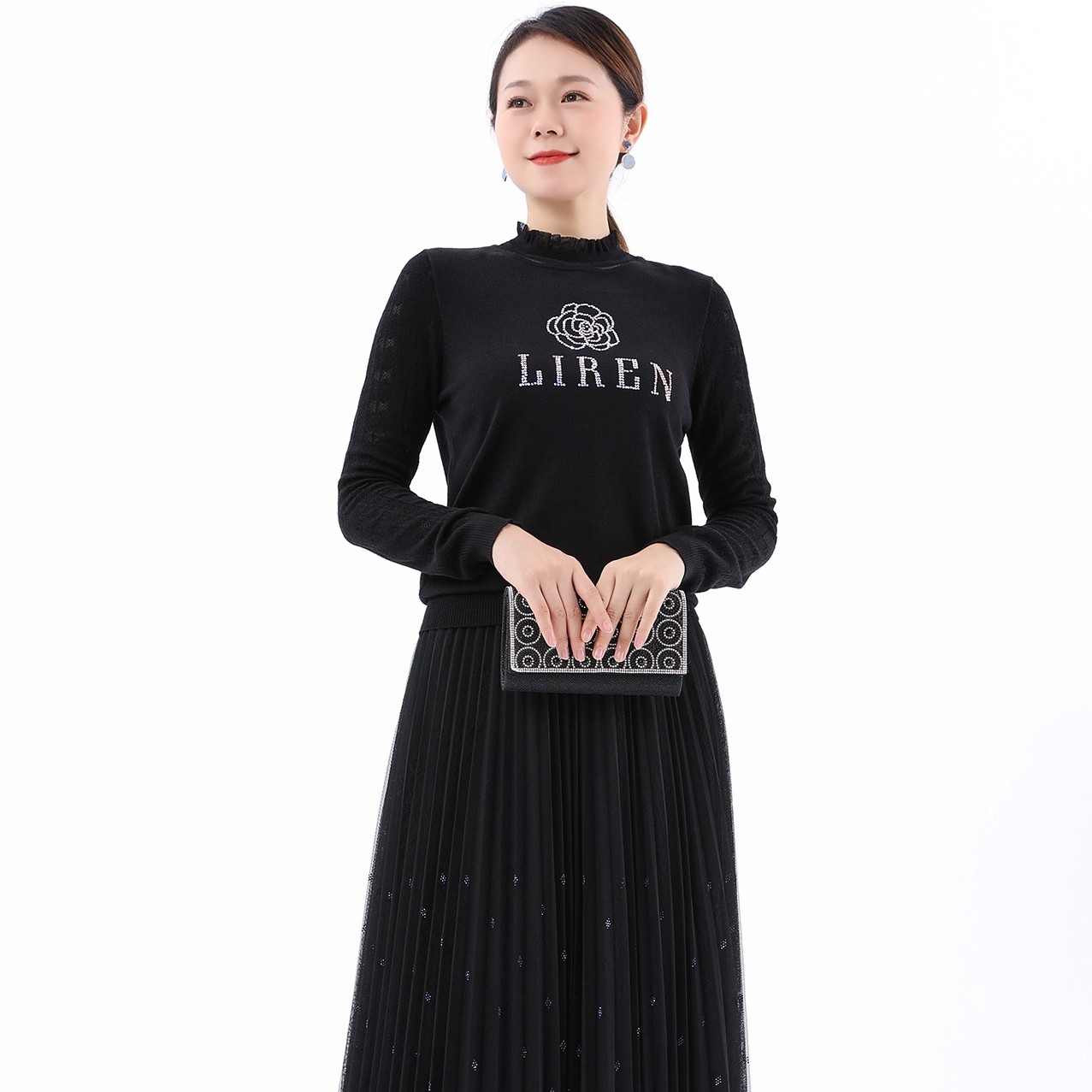 【织·冬日暖阳】大牌山茶花双色羊毛内搭#YC61772P百搭时尚保暖