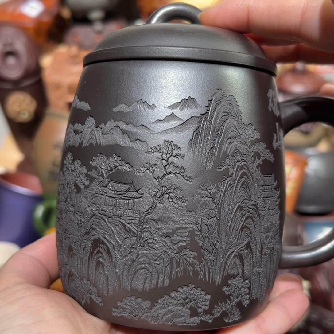 紫砂茶杯宜兴紫砂主人杯