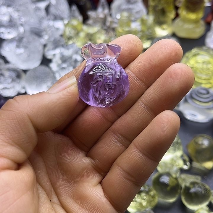 水晶摆件未镶嵌吊坠