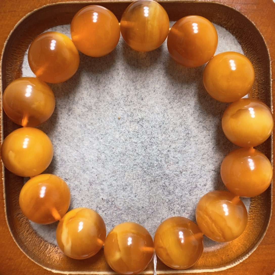 未镶嵌蜜蜡手串蜜蜡手串