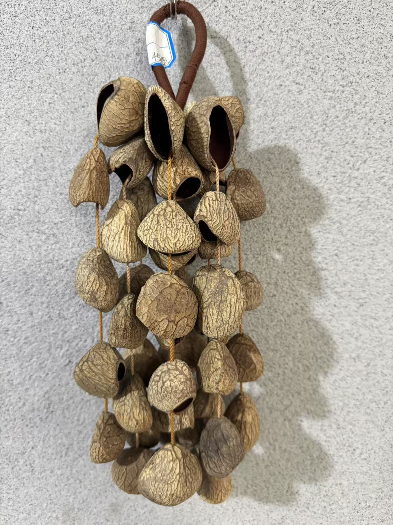 天然治愈系果壳手摇铃清脆铃音疗愈乐器瑜伽冥想适用