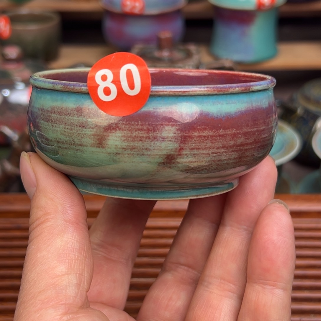 手工制作钧窑茶器