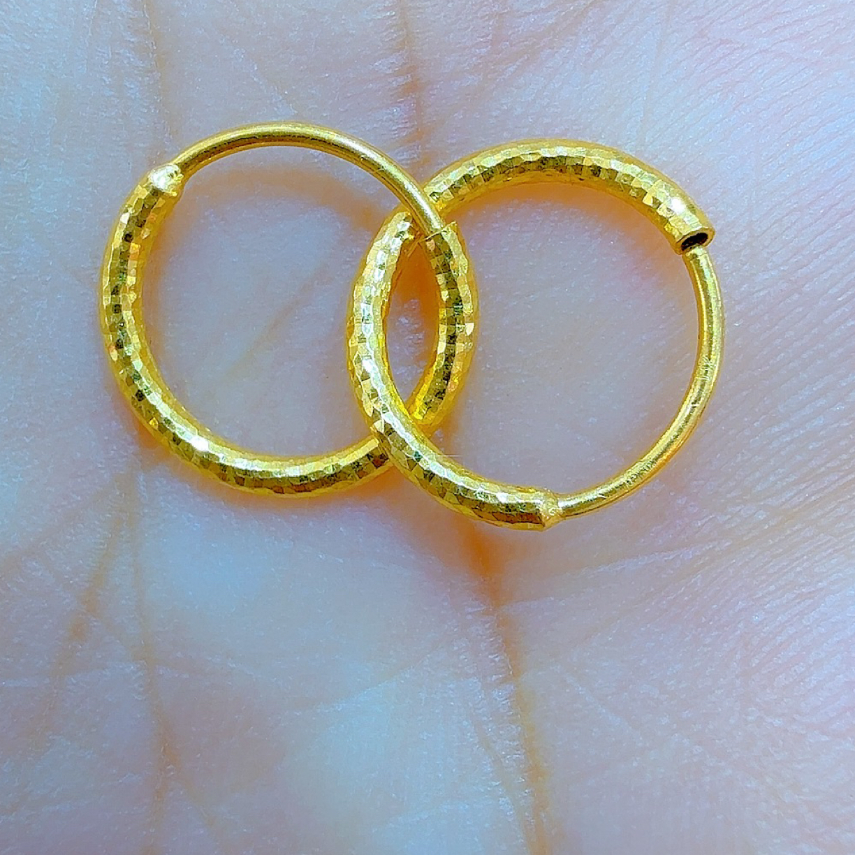 足金碎冰冰卡10mm时尚款