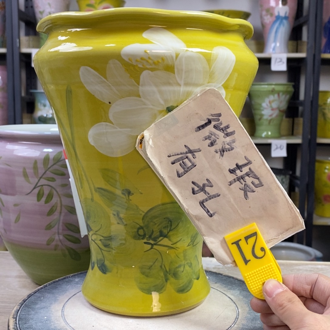 景德镇手工手绘陶瓷花盆