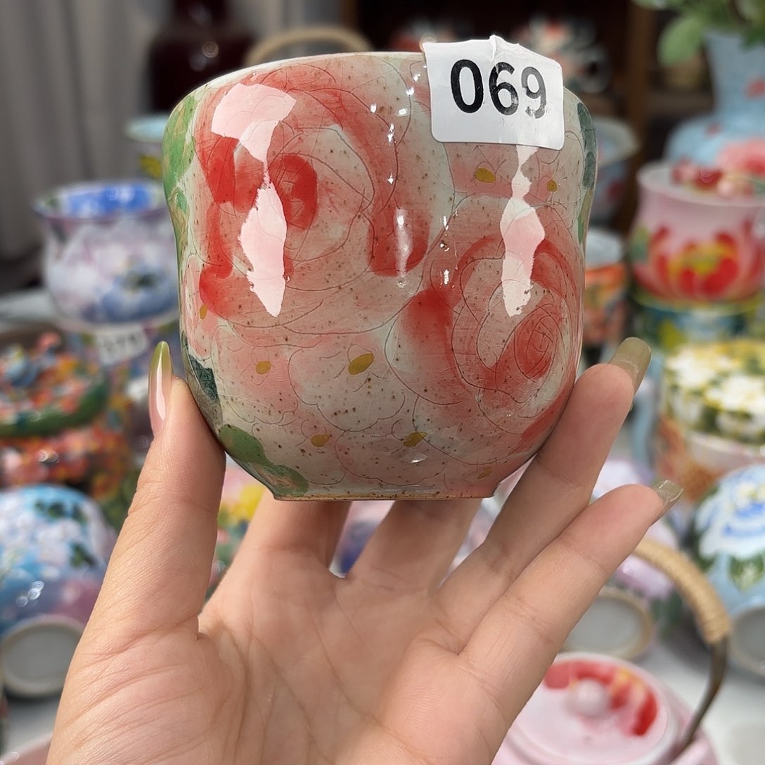 瓷片景德镇手绘高温釉下彩陶瓷茶具